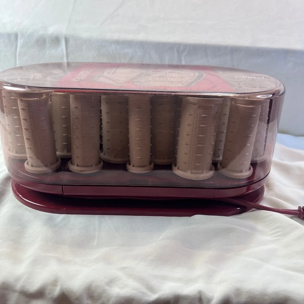 Clairol Time Saver Heated Rollers 20 Hair Setter PTC-20N Burgundy Vintage Style